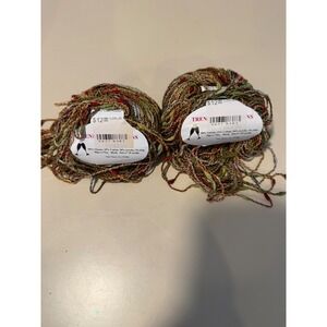 Lot of 2 Trendsetter Yarns‎ Cin Cin Made in Italy Color 504 Novelty Yarn 160yds
